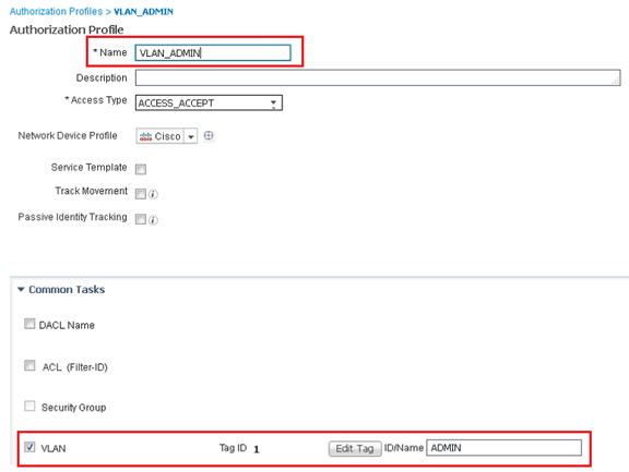 dynamic vlan assignment cisco ise wired